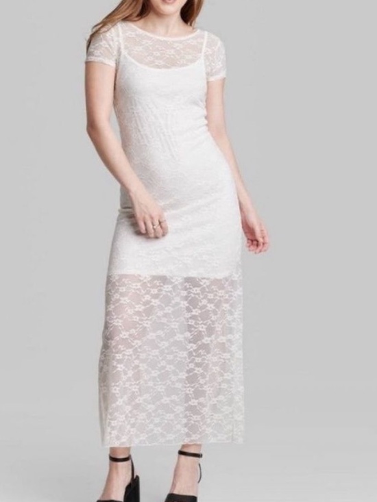 wild fable Dresses & Skirts - Wild Fable White Lace Dress Size XS